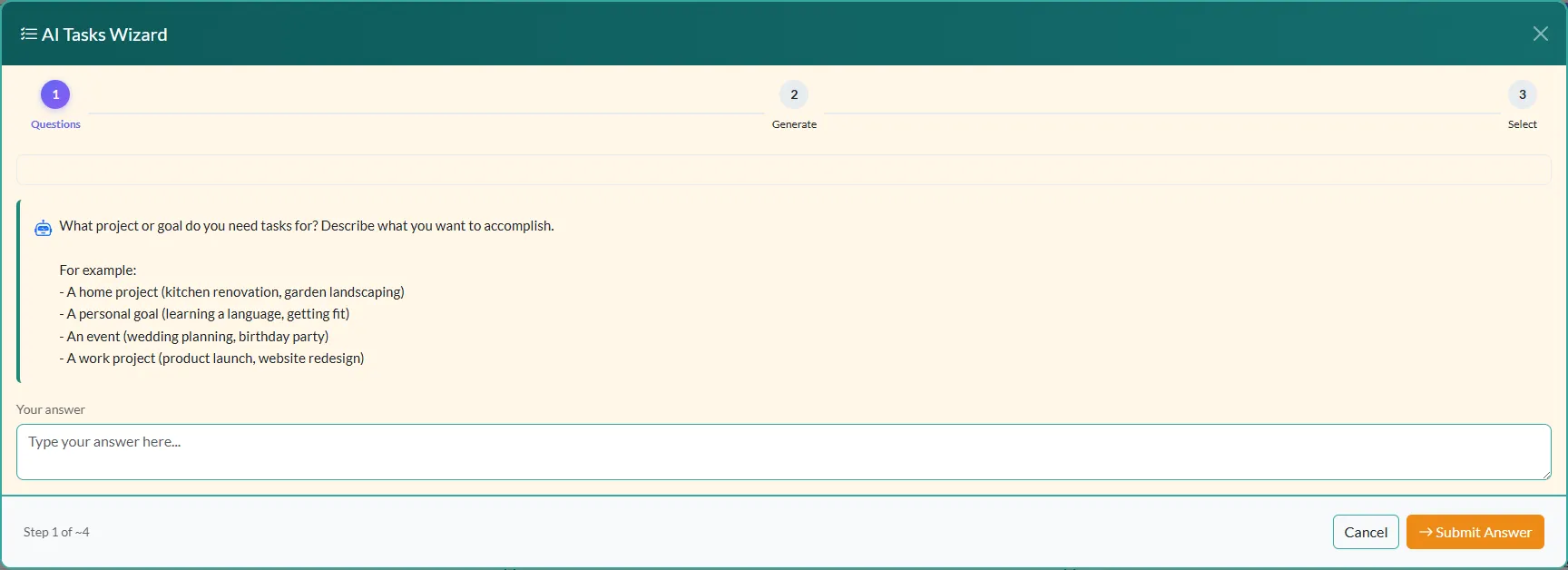 Widget Task Instructions TabNook™ - AI-Powered Personal Dashboard